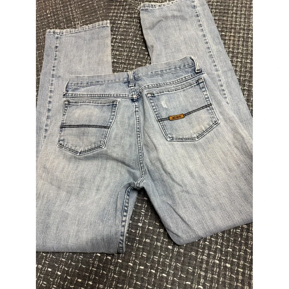 Classic Light Blue Straight Jeans for Men